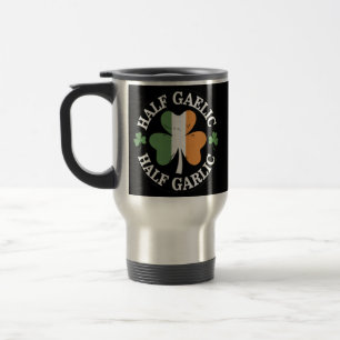 Taza De Viaje Medio Gaélico Medio Ajo Irlandés St Patricks