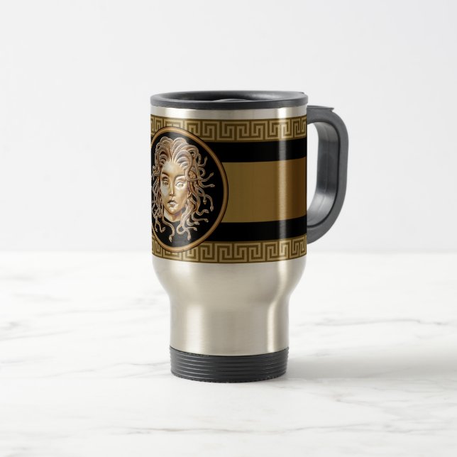 Taza De Viaje Medusa Head Gold Chain Mug (Anverso derecho)
