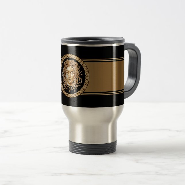 Taza De Viaje Medusa Head Gold Travel Mug (Anverso derecho)