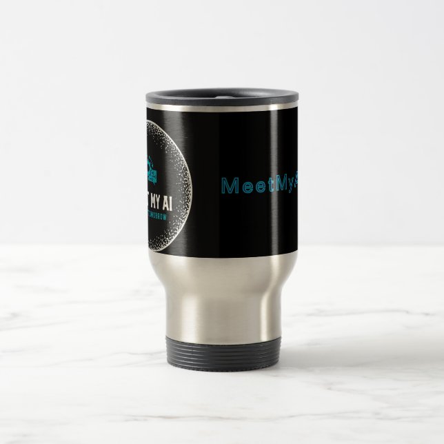 Taza De Viaje MeetMyAI - Tumbler térmico para entusiastas de la  (Centro)