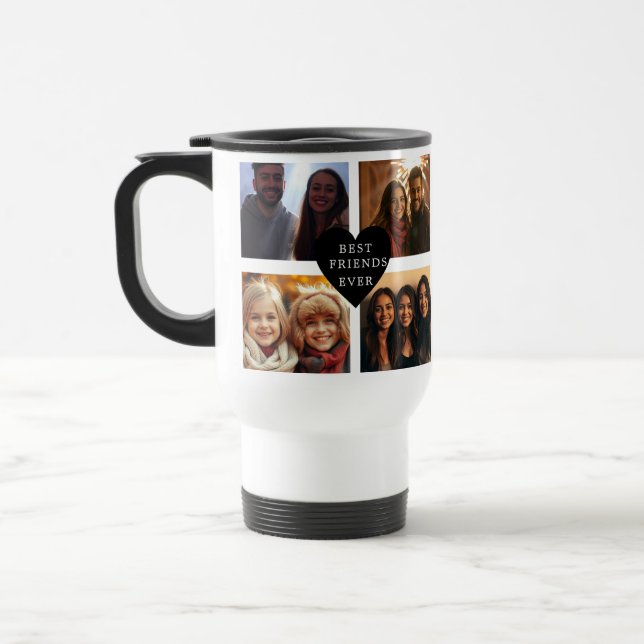 Taza De Viaje Mejor Amigo en la Foto del Personalizado Mundial (Izquierda)