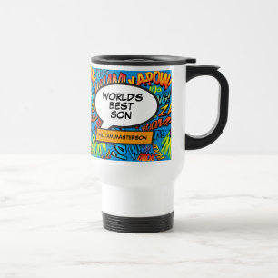 Taza De Viaje Mejor arte moderno de historietas retro del libro 