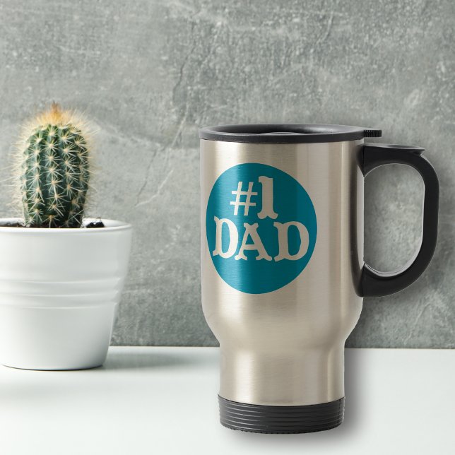 Taza De Viaje Mejor azul de papá (Subido por el creador)