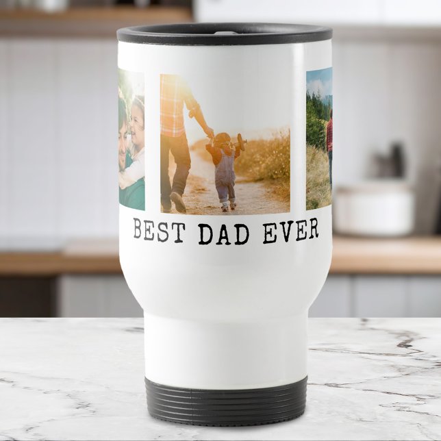 Taza De Viaje Mejor Collage de fotos de papá (Subido por el creador)