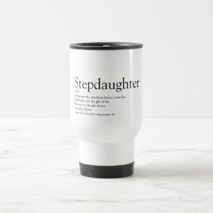 Taza De Viaje Mejor Diversión en Definición de Hijastro del Mund