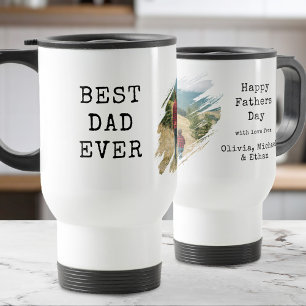 Taza De Viaje Mejor foto de salto de pincel de papá