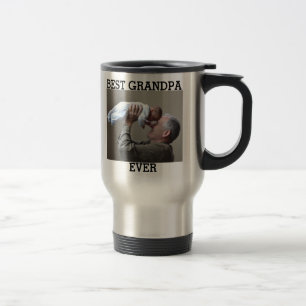 Taza De Viaje Mejor foto del abuelo jamás Personalizado crea la 