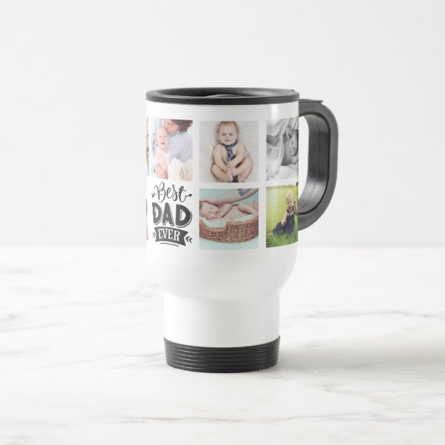 Taza De Viaje Mejor foto del Personalizado de papá (Anverso derecho)