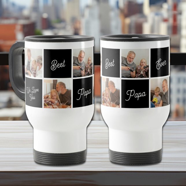 Taza De Viaje Mejor foto familiar personalizada del Personalizad (Subido por el creador)