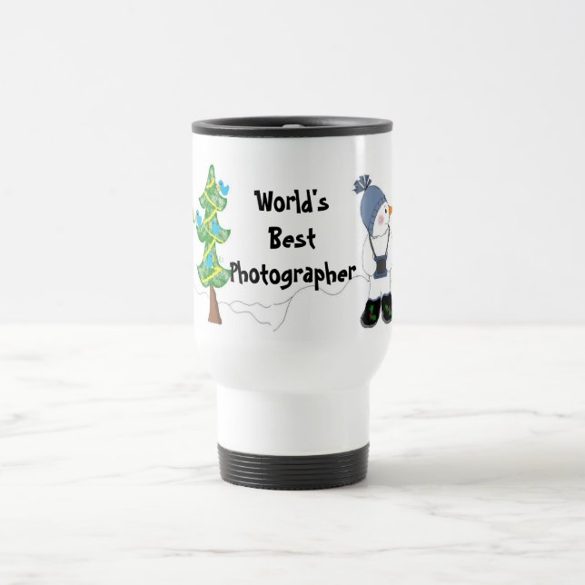 Taza De Viaje Mejor Fotógrafo del Mundo (Centro)