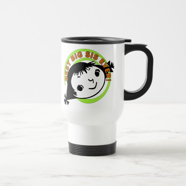 Taza De Viaje Mejor Hermana Mayor De Retro (Derecha)