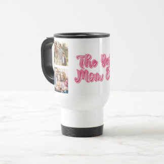 Taza De Viaje Mejor Mamá del Mundo | Collage Personalizado de 3