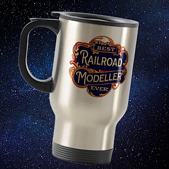 Taza De Viaje Mejor Modelador Ferroviario de la Historia (Subido por el creador)