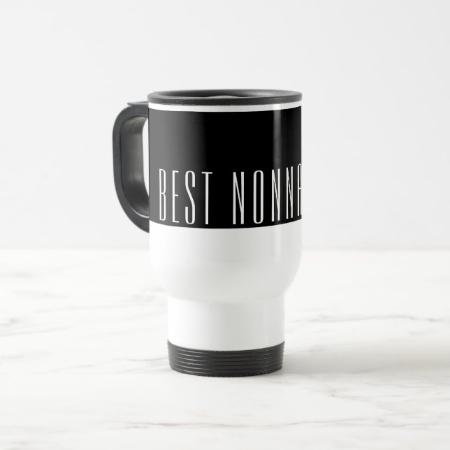 Taza De Viaje Mejor Mug de Viajes de NONNA (Anverso izquierdo)