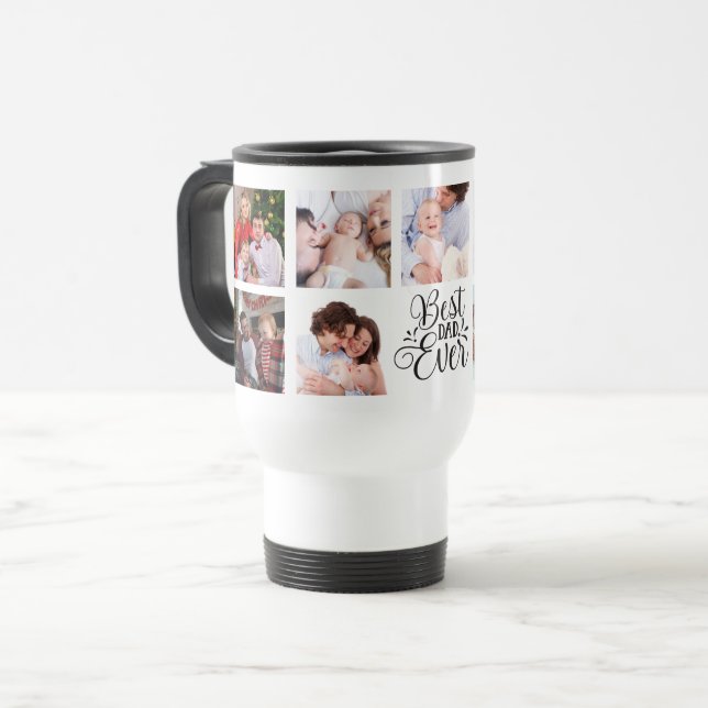 Taza De Viaje MEJOR PADRE ALGUNA VEZ personalizado (Anverso izquierdo)