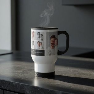 Taza De Viaje Mejor Papá del Mundo Foto Personalizada