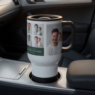 Taza De Viaje Mejor Papá del Mundo Foto Personalizada