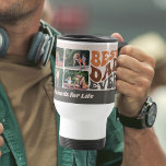 Taza De Viaje Mejor Papá Nunca 4 Foto Con Tipografía Retro Groov<br><div class="desc">Mejor papá de todos los tiempos 4 tazas de café de fotos - regalo divertido y útil para papá para el día del padre, etc. El diseño está escrito en una tipografía de reintentos de groovy y la plantilla está configurada para que usted agregue cuatro de sus fotos favoritas y...</div>