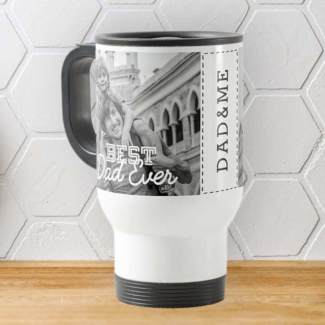 Taza De Viaje Mejor Papá Nunca Moderno Personalizado Stitch de G (Subido por el creador)