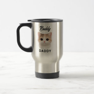 Taza De Viaje Mejor papá perro del mundo   Día del Padre persona