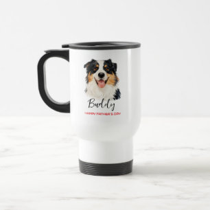 Taza De Viaje Mejor papá perro del mundo Día del Padre persona