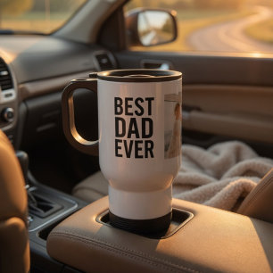 Taza De Viaje Mejor Papá Personalizado con Foto