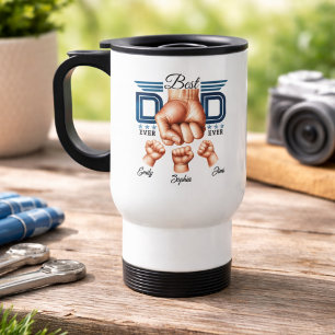 Taza De Viaje Mejor Papá Personalizado   Día del Padre Personali