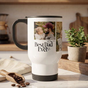 Taza De Viaje Mejor Papá Personalizado Foto