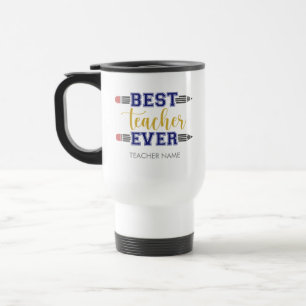 Taza De Viaje Mejor Profesor Personalizado - Regalo Personalizad