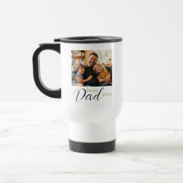 Taza De Viaje Mejor regalo del Día del Padre con foto para papá 
