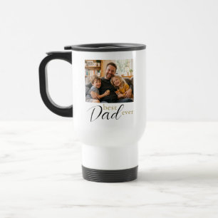Taza De Viaje Mejor regalo del Día del Padre con foto para papá