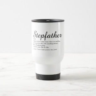 Taza De Viaje Mejor Stepfather, guión de definición de Stepdad