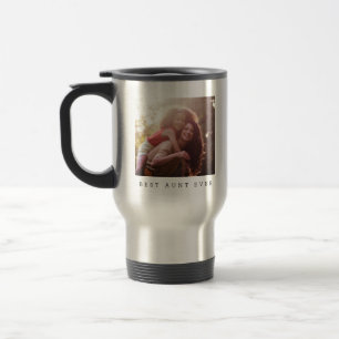Taza De Viaje Mejor tía personalizada regalo de recuerdo de foto