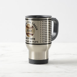 Taza De Viaje Mejores regalos para entrenadores de béisbol con t