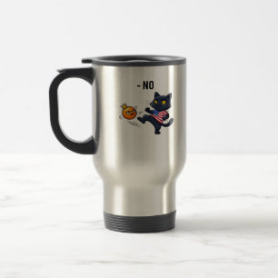 Taza De Viaje Meme político divertido sin gato