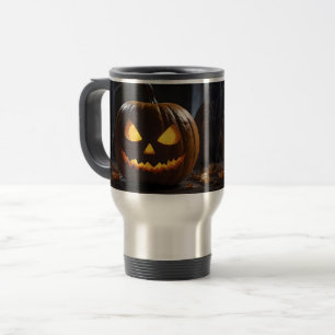 Taza De Viaje Mención de calabaza de Halloween,