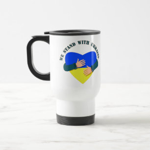 Taza De Viaje Mensaje inspirador Estamos con Ucrania
