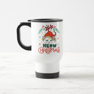 Taza De Viaje Meow Navidades, Feliz Navidad