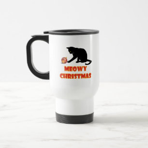 Taza De Viaje Meowy Navidades Funny Cat