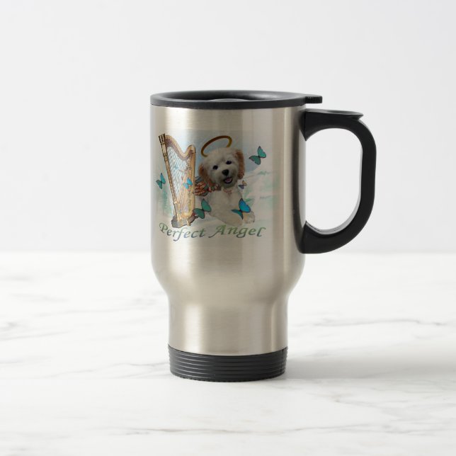 Taza De Viaje Mercadería Ángel Perfecto Cockapoo (Derecha)