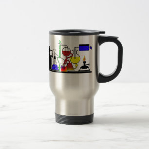 TAZA DE VIAJE MERCANCÍAS DEL LABORATORIO - CIENTÍFICO ENOJADO