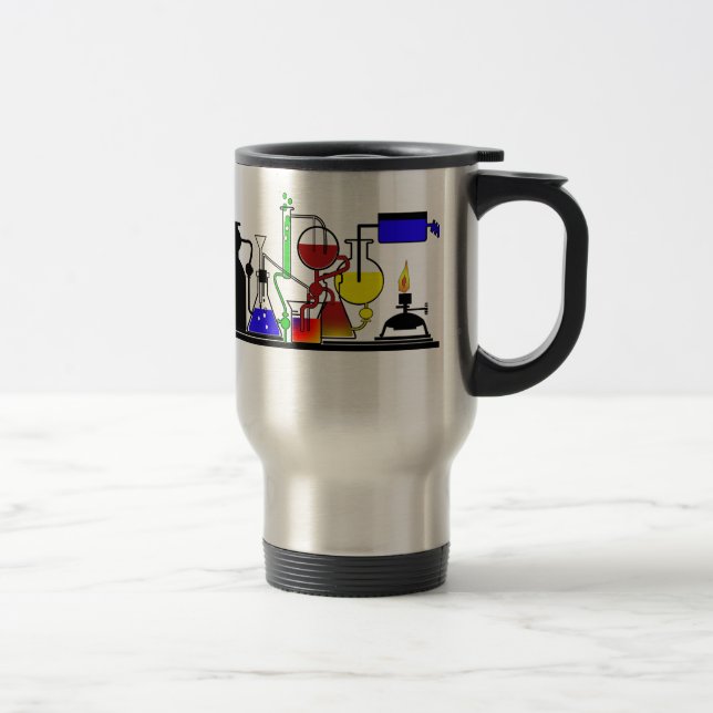 TAZA DE VIAJE MERCANCÍAS DEL LABORATORIO - CIENTÍFICO ENOJADO DE (Derecha)