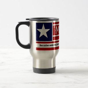 Taza De Viaje MERICA - Texto de Customizeable de la forma de la