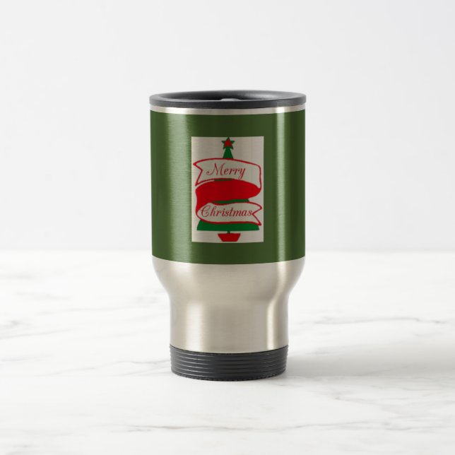 Taza De Viaje Merry Christmas Tree Mug (Centro)