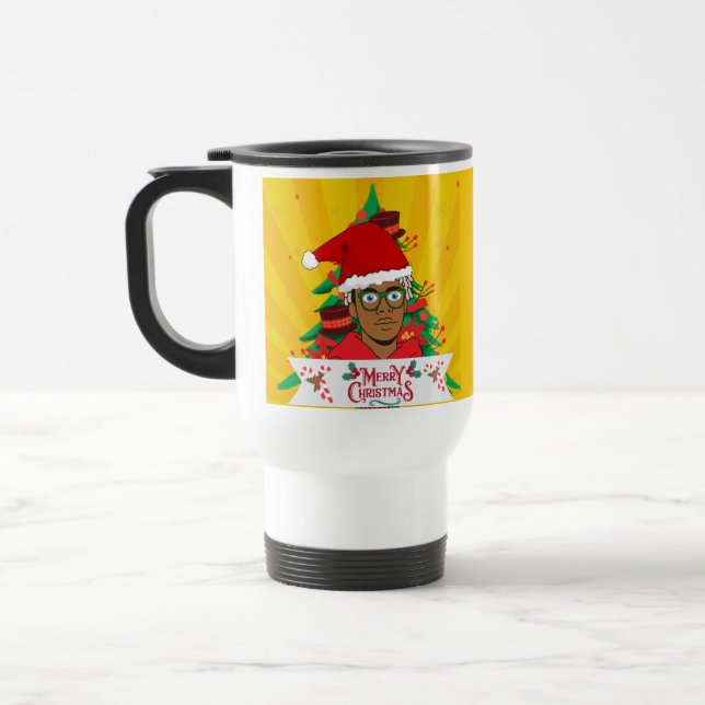 Taza De Viaje Merry Christmast boy (Izquierda)