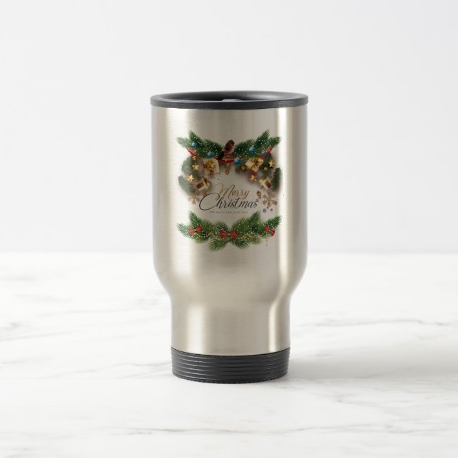 Taza De Viaje Merry Chritmas Tumbler (Centro)