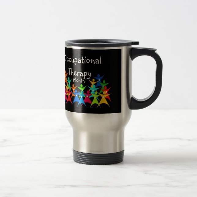 Taza De Viaje Mes feliz de la terapia profesional (Derecha)