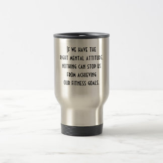 Taza De Viaje Metas de la aptitud
