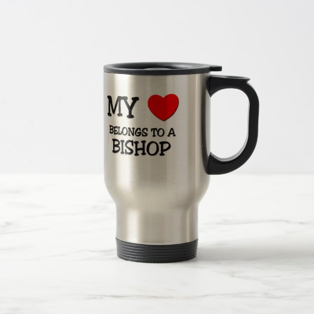 Taza De Viaje Mi corazón pertenece a un OBISPO (Derecha)