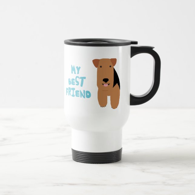 Taza De Viaje Mi mejor amigo Terrier galés (Derecha)